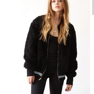 Tribe Kelley black ‘Bombhair’ bomber jacket